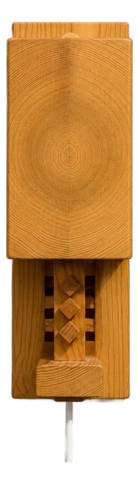 Leif Wikner, Swedish Modern, Pine Wall Sconce, Sweden, 1970s