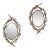 Pair of Wall Mirrors With Quartz Crystals by Füssinger & Wolff, Munich, 2007 For Sale