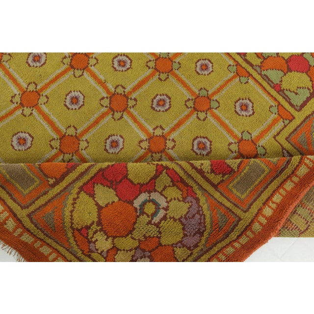 Mid 20th Century Doris Leslie Blau Vintage European Art Deco Rug For Sale - Image 5 of 7