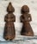Antique African Tribal Couple, hand-carved with metal hooks on the back for easy hanging. Can also sit on a bookshelf if...