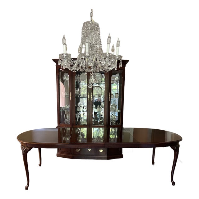 1980s Thomasville Fine Mahogany Woods Dining Dining Table For Sale