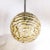 Mid-Century Modernist Smoked Amber Molten Banded Murano Glass Pendant Chandelier For Sale - Image 11 of 12