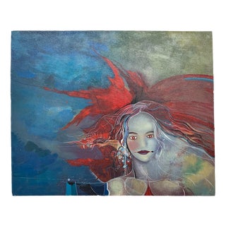 Jacek Sowicki, View from Below, 1994, Oil on Panel For Sale