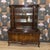 Chippendale Curved Glass Display Cabinet in Walnut Burl Wood, 1930s For Sale - Image 4 of 16