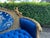 1940 French Louis XVI Gold Beech Blue Velvet Settee For Sale - Image 16 of 18