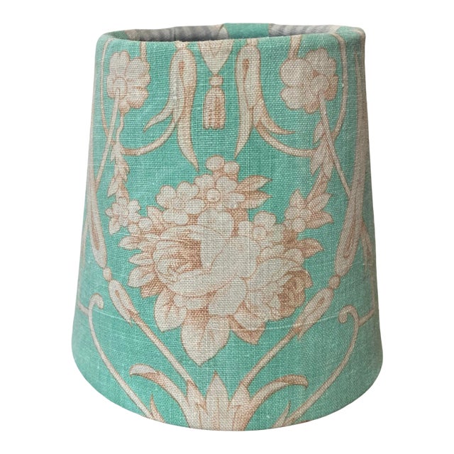 Antique French Fabric Chandelier Shade For Sale