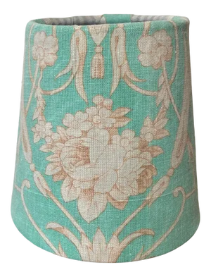 Antique French Fabric Chandelier Shade