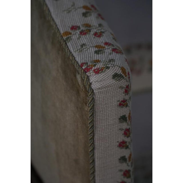 Danish Modern Armchair in Turned Wood with Floral Upholstery, Early 20th Century, 1930s For Sale - Image 14 of 18