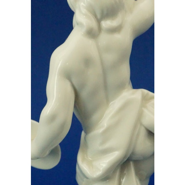 19th Century Porcelain Cherub Putto Sculpture by Anton Bustelli for Nymphenburg, Germany, 1800s For Sale - Image 15 of 18