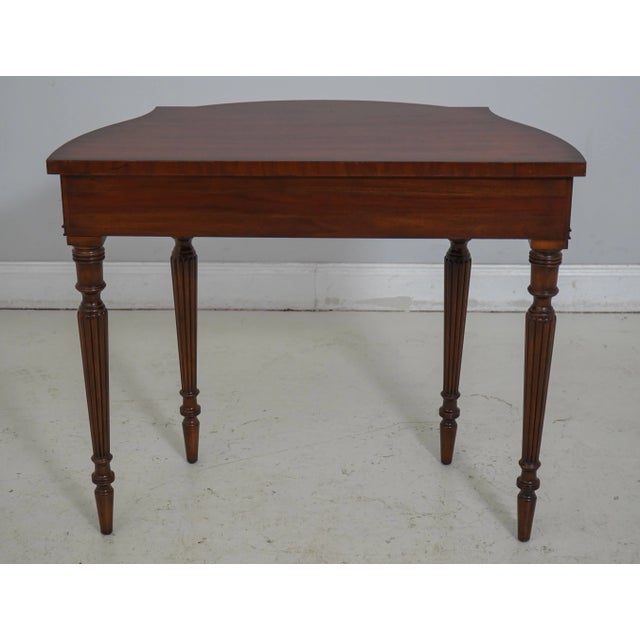 Maitland Smith French Louis XVI Mahogany Console Table For Sale - Image 11 of 12