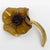 Francoise Montague Resin Brooch Cocoa Brown Poppy Flower For Sale In Atlanta - Image 6 of 8