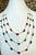 Contemporary Three Layer Necklace With Emerald , Ruby & Kyanite with Diamond Bar, 14 KYG 15Gm For Sale - Image 3 of 18