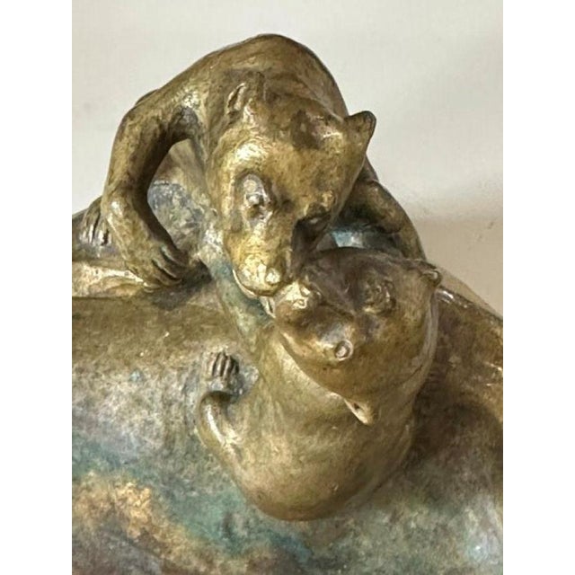 Bronze Pocket Emptier Bears by Friedrich Gornik, 1920s For Sale - Image 4 of 9