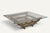 Sculptural Coffee Table in Brushed Aluminum and Glass, 1970s For Sale - Image 13 of 18