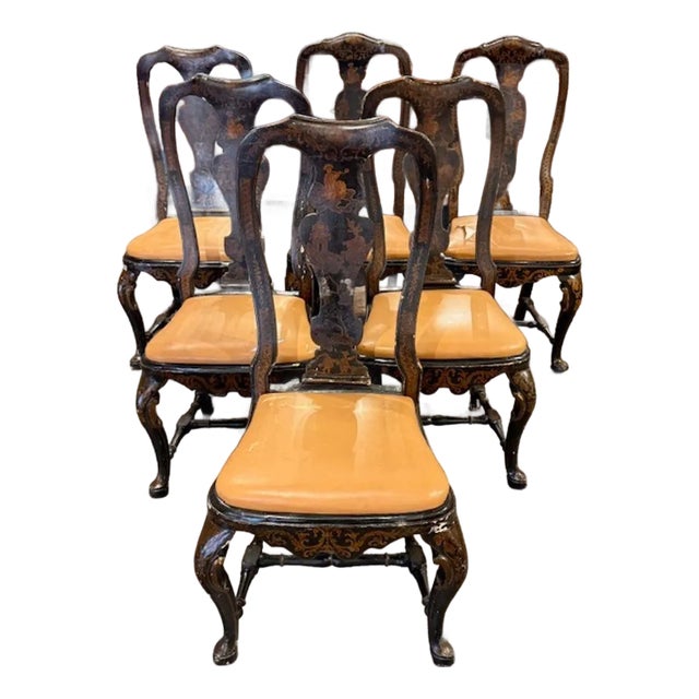 English Chinoiserie Side Chairs For Sale