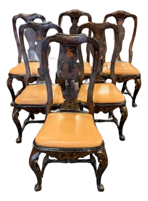 English Chinoiserie Side Chairs