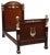 Empire Mahogany and Gilded Bronzes Bed, 1810s For Sale