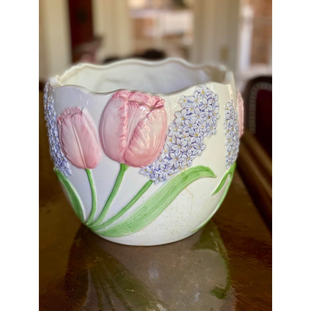 Handmade in Japan, this beautiful vessel can be used as a planter or a wastebasket. It trompe de ole style makes the...