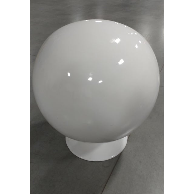 After Eero Aarnio 1960s Mid Century Modern White Ball Chair Chairish