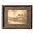 Antique Framed Portrait of Early Automobile With Horses For Sale