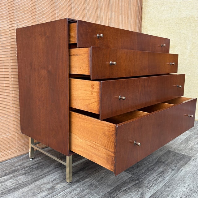 Refinished Mid Century Modern Chest of Drawers by John Stuart. Circa 1960s. For Sale - Image 11 of 18