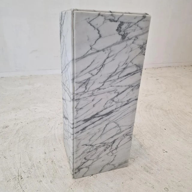 Stone Italian Marble Side Table or Pedestal, 1970s For Sale - Image 7 of 13
