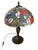 Tiffany Style Stained Glass Table Lamp, 1980 For Sale - Image 4 of 8
