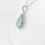 2.1ct Aquamarine Pendant With Natural Diamonds Accents: Solid 14k Gold, 12x7mm For Sale In Columbus - Image 6 of 9