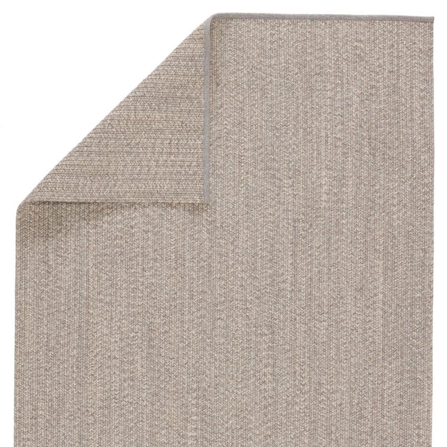 Modern Jaipur Living Sven Indoor/Outdoor Solid Taupe/Cream Area Rug 7'6"X9'6" For Sale - Image 3 of 5