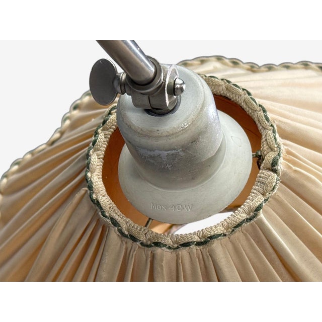 1930s Swedish Modern, Floor Lamp, Light Wood, Metal For Sale - Image 10 of 15