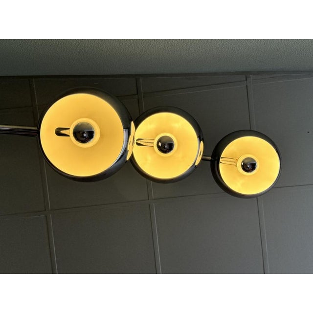 Italian Chromed Steel Floor Lamp with Three Arms attributed to Goffredo Reggiani, 1970s For Sale - Image 10 of 18