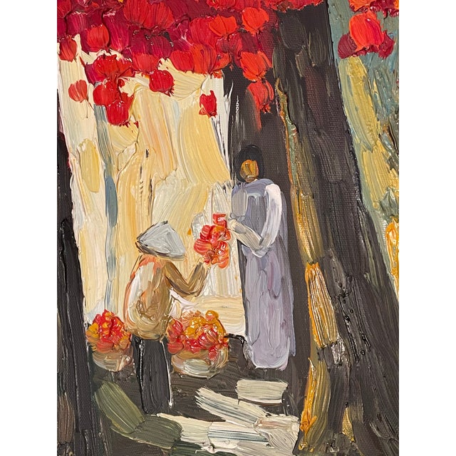 2000 - 2009 “Untitled”, Oil on Canvas, Jing Zhong (Signed) For Sale - Image 5 of 7