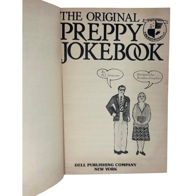 American The Original Preppy Jokebook d.j. Arneson 1981 First Printing Dell Paperback For Sale - Image 3 of 11