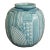 Turquoise Blue Vintage Rookwood Short Round Vase For Sale