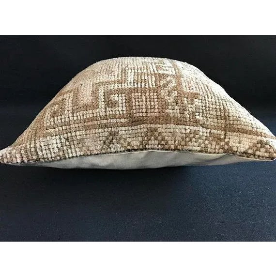 Vintage Bohemian Organic Wool Decorative Pillow Case For Sale - Image 9 of 10