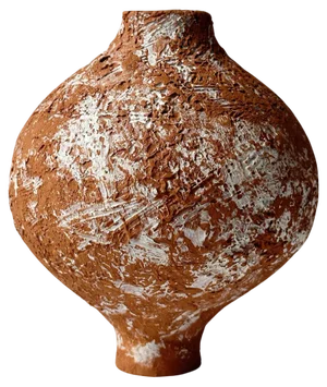 No 15 Terracotta Moon Jar by Elena Vasilantonaki