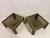 Metal Vintage Steel and Brass Side Tables, 1970s, Set of 2 For Sale - Image 7 of 12