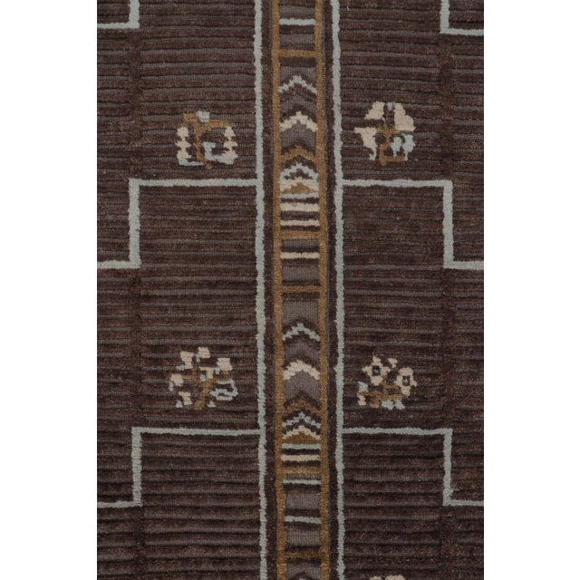Contemporary Art Deco Style Geometric Wool Rug by Rug & Kilim, India For Sale In New York - Image 6 of 10