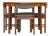 Small Round Extending Dining Table and Chairs by Tom Robertson for Mcintosh, 1970s, Set of 5 For Sale