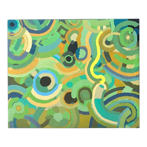 Vintage Monumental Original Abstract Oil on Canvas