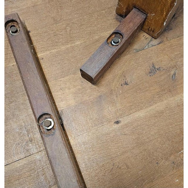 Vintage Brutalist Oak Coffee Table, 1960s For Sale - Image 18 of 18