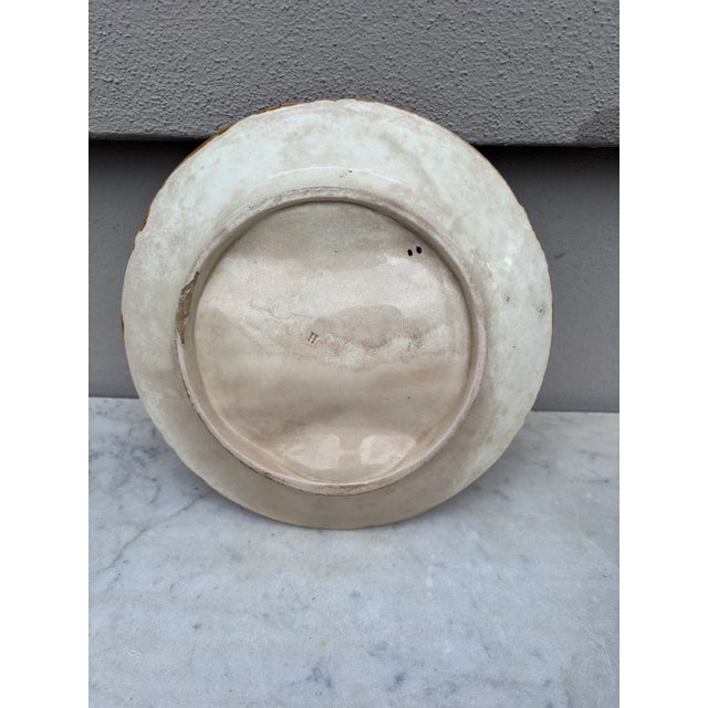 19th Century Onnaing French Majolica Asparagus Plate For Sale In Austin - Image 6 of 9