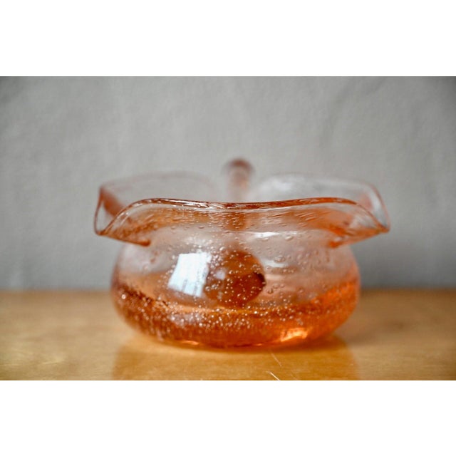 Amber Blown Glass Mortar and Pestle, Scandinavia, 1970s For Sale - Image 8 of 9