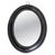 Early 20th Century Wall Mirror with Lacquered Black Oval Frame, 1940s For Sale - Image 16 of 16