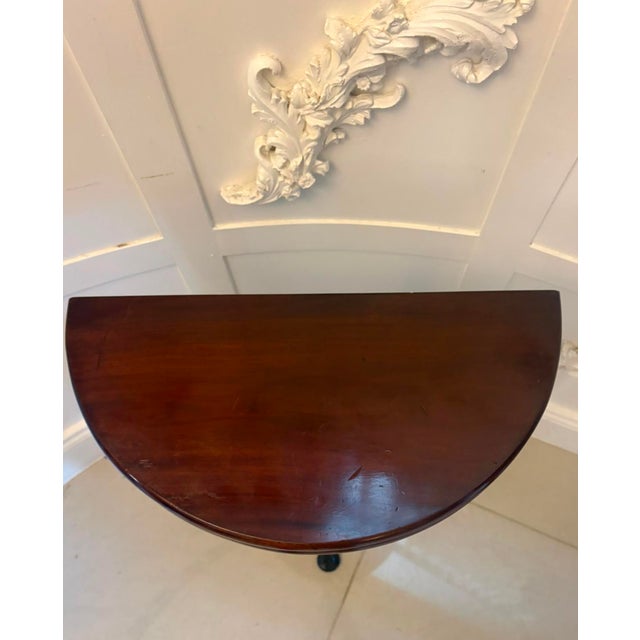 Antique Victorian Mahogany Side Table, 1880 For Sale - Image 12 of 15