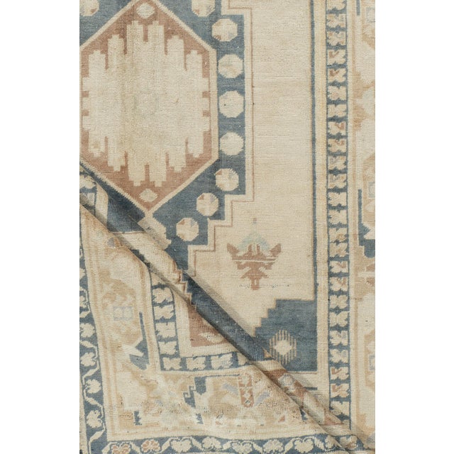 Textile Vintage Turkish Oushak Rug 4'3 X 7'6 For Sale - Image 7 of 8