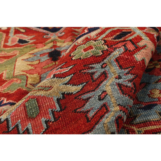 Late 19th Century Persian Heriz Rug, 11'10 X 15'00 For Sale In Dallas - Image 6 of 10