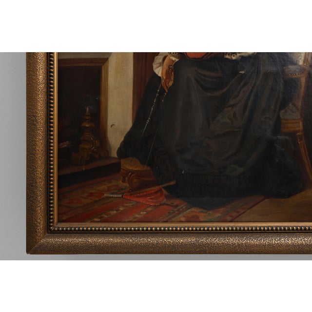 Wood Untitled, 1800s, Oil on Canvas, Framed For Sale - Image 7 of 12