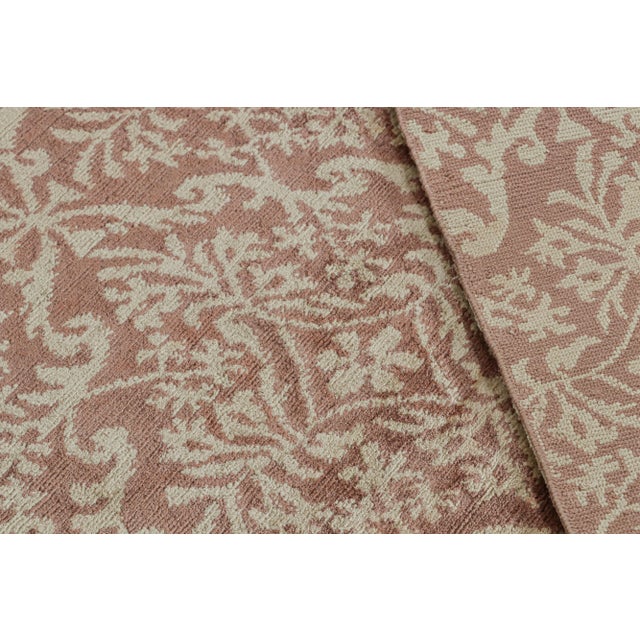 Textile Rug & Kilim’s Spanish European Style Rug in Brown With Floral Pattern “Cordoba” For Sale - Image 7 of 7