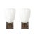 Modern Pair of Modernist Hand-Blown Murano Glass Pulegoso Sconces in Oil Rubbed Bronze For Sale - Image 3 of 17